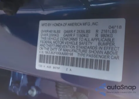 2019 Acura Tlx Tech A-Spec Pkgs from USA, damaged, VIN 19UUB2F6XKA000198